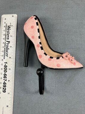 Coat Hook Key Rack Wall Hook Scarf Hook Pink High Heel